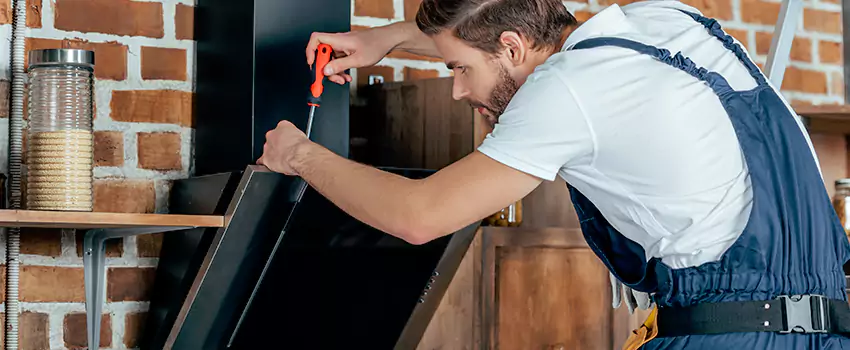 Old Rusted Metal Fireplace Repair And Replacement in Centre Wellington, ON